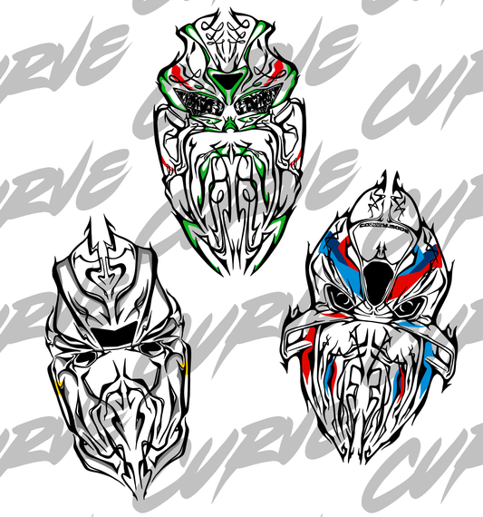 1/1 CUSTOM TRIBAL BIKE DESIGN (Digital + Merch Options)