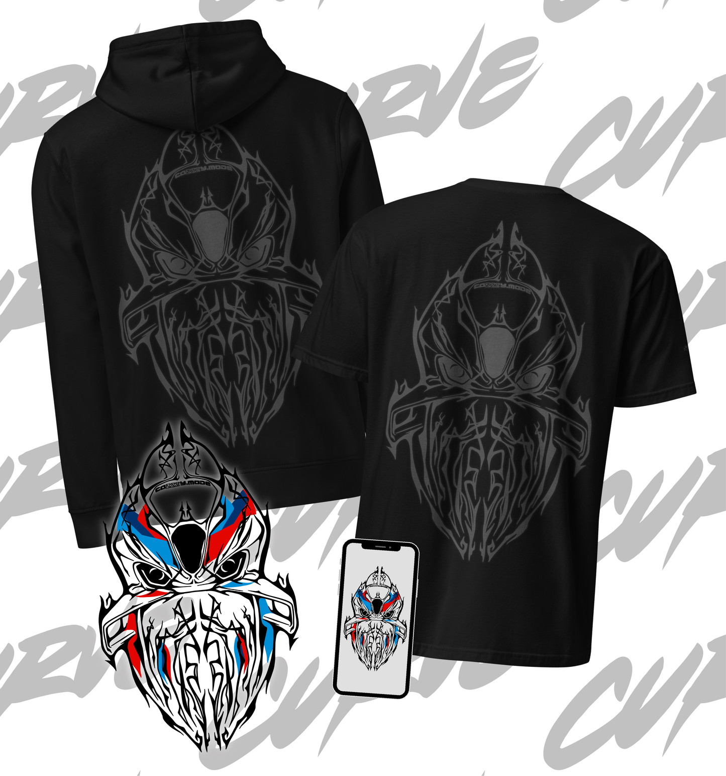 1/1 CUSTOM TRIBAL BIKE DESIGN (Digital + Merch Options)